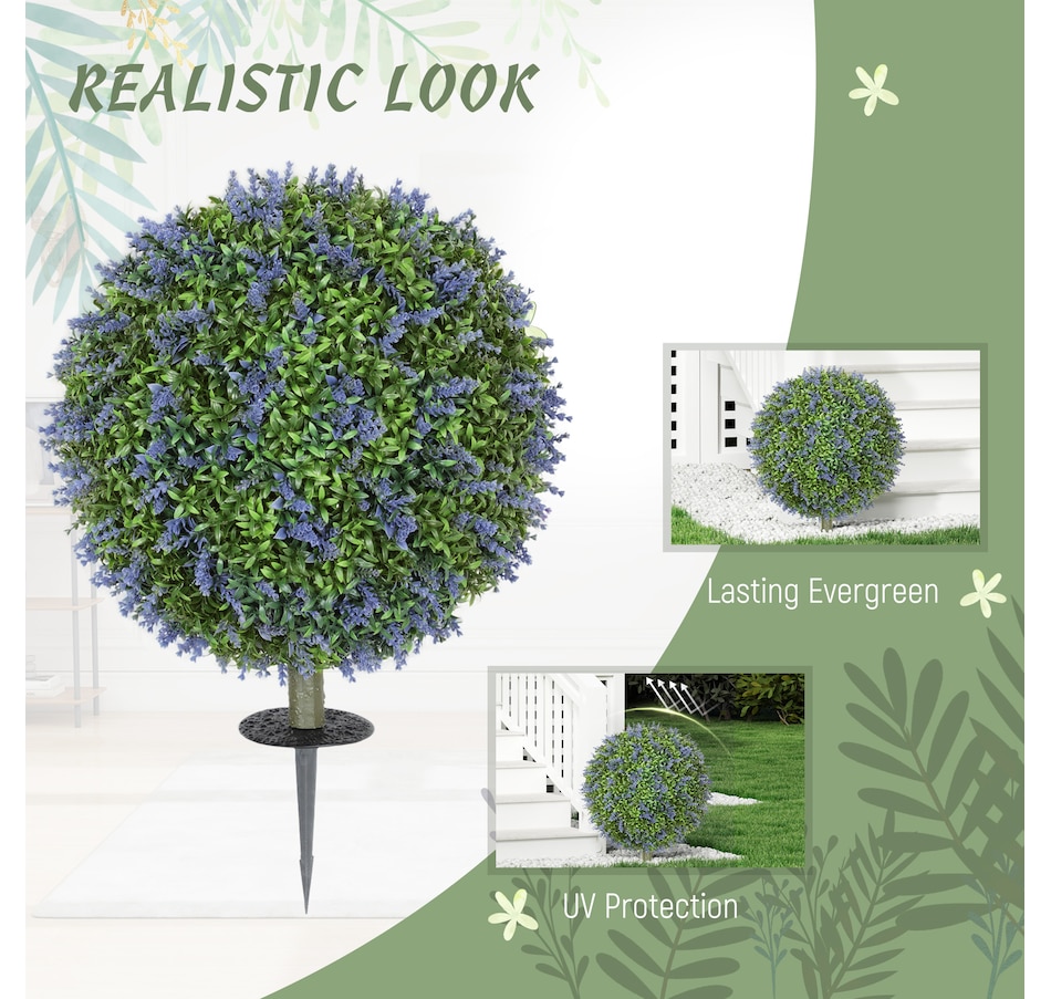 Image 980841_ALTMORE5.jpg, Product 980-841 / Price $79.99, HOMCOM Artificial Plants Faux Lavender Set of 2, UV Protected Fake Plants from HOMCOM on TSC.ca's Home & Garden department