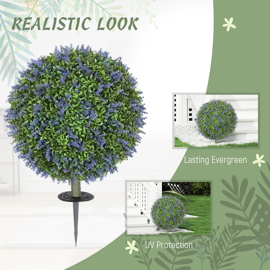 Image 980841_ALTMORE5.jpg, Product 980-841 / Price $69.99, HOMCOM Artificial Plants Faux Lavender Set of 2, UV Protected Fake Plants from HOMCOM on TSC.ca's Home & Garden department
