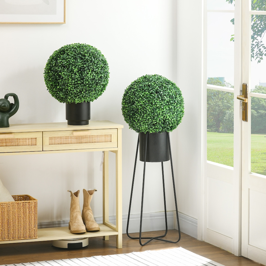 Image 980842_ALTMORE1.jpg, Product 980-842 / Price $69.99, HOMCOM 2 Pack Artificial Tree Boxwood Topiary Balls, 15.7 Inch from HOMCOM on TSC.ca's Home & Garden department