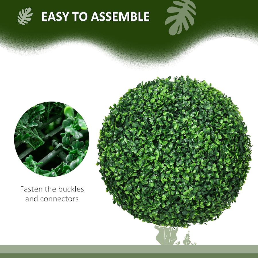 Image 980842_ALTMORE4.jpg, Product 980-842 / Price $69.99, HOMCOM 2 Pack Artificial Tree Boxwood Topiary Balls, 15.7 Inch from HOMCOM on TSC.ca's Home & Garden department