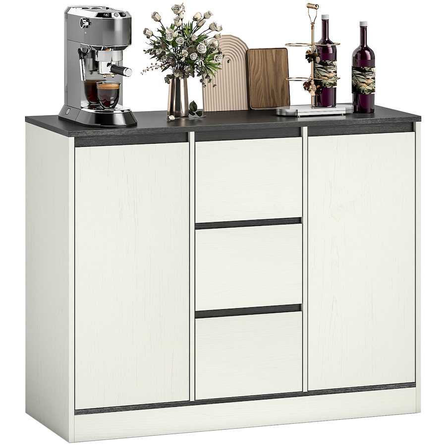 Image 980849.jpg, Product 980-849 / Price $169.99, Modern Sideboard with Soft-Close Hinges, Buffet Cabinet, White Wood Grain from HOMCOM on TSC.ca's Home & Garden department