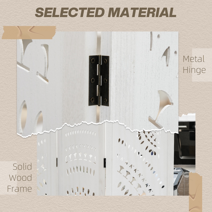 Image 980855_ALTMORE4.jpg, Product 980-855 / Price $130.94, HOMCOM 3 Panel Room Divider, 5.6 Ft Tall Portable Folding Privacy Screen from HOMCOM on TSC.ca's Home & Garden department