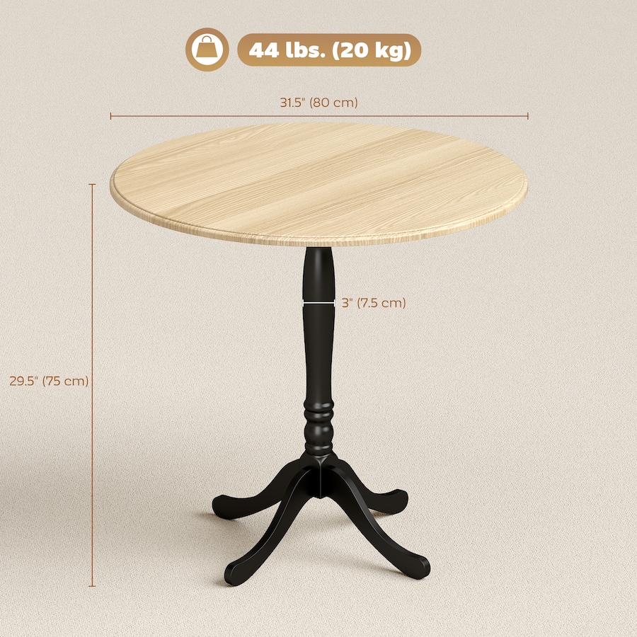 Image 980889_ALTMORE2.jpg, Product 980-889 / Price $109.99, HOMCOM Dining Table for 2-4 People, Modern Kitchen Table with Pedestal Base from HOMCOM on TSC.ca's Home & Garden department