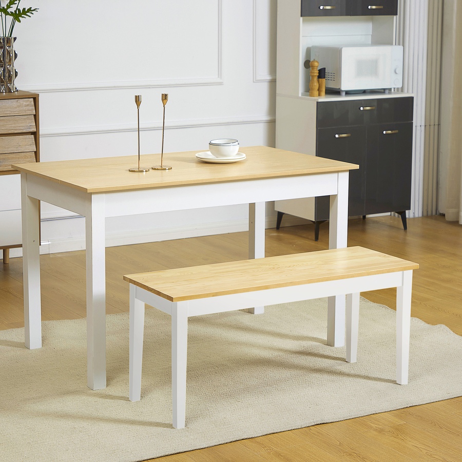 Image 980893.jpg, Product 980-893 / Price $94.99, HOMCOM 40" Dining Bench for 2 People, Wood Bench Seat, Natural from HOMCOM on TSC.ca's Home & Garden department