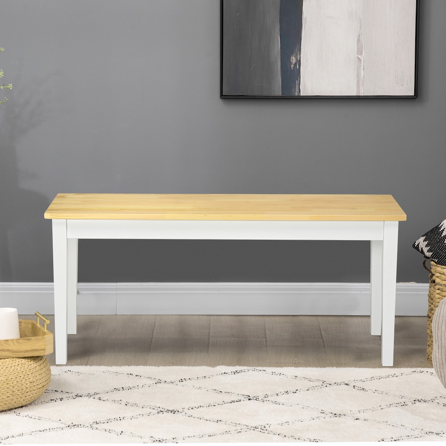 Image 980893_ALTMORE1.jpg, Product 980-893 / Price $94.99, HOMCOM 40" Dining Bench for 2 People, Wood Bench Seat, Natural from HOMCOM on TSC.ca's Home & Garden department