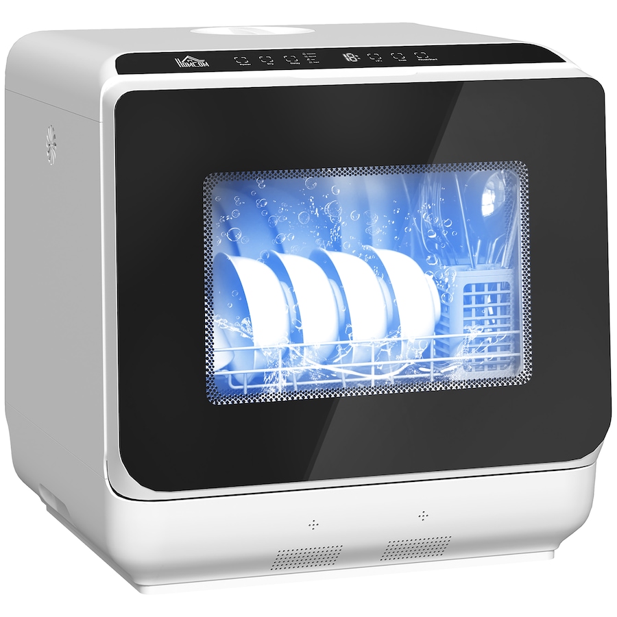 Image 980907.jpg, Product 980-907 / Price $335.99, HOMCOM Countertop Dishwasher, Dishwasher with Built-in 6L Water Tank White from HOMCOM on TSC.ca's Kitchen department
