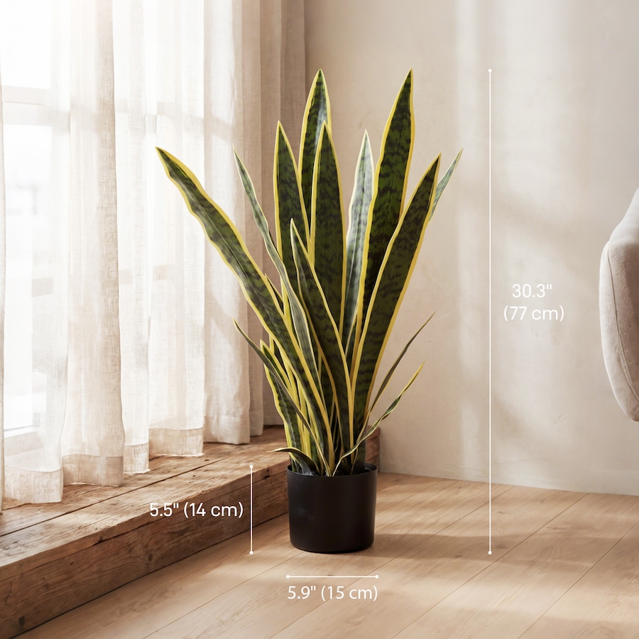 Image 980909_ALTMORE2.jpg, Product 980-909 / Price $56.99, Outsunny 30" Artificial Snake Plant, Artificial Tree with 21 Leaves in Pot from Outsunny on TSC.ca's Home & Garden department