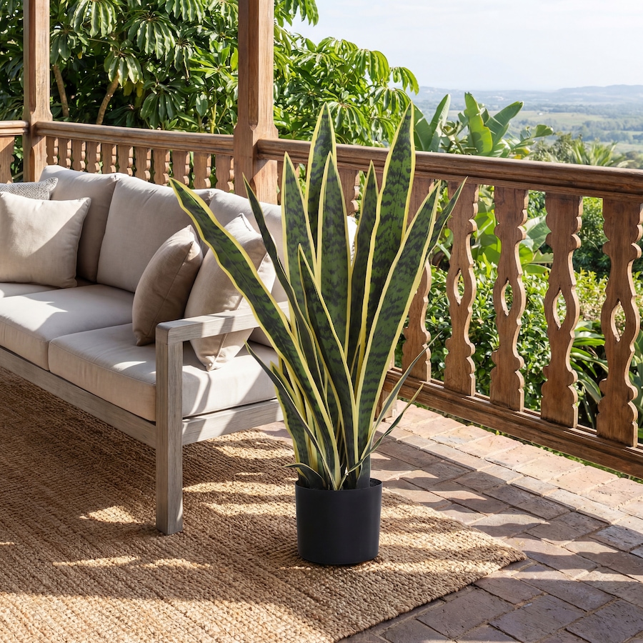Image 980909_ALTMORE8.jpg, Product 980-909 / Price $56.99, Outsunny 30" Artificial Snake Plant, Artificial Tree with 21 Leaves in Pot from Outsunny on TSC.ca's Home & Garden department