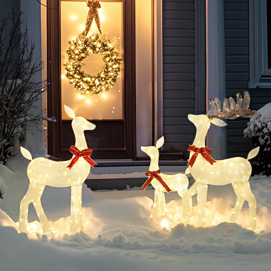 Image 980910_ALTMORE1.jpg, Product 980-910 / Price $154.99, Outsunny 3-Piece Lighted Christmas Deer, Outdoor Reindeer Decoration from Outsunny on TSC.ca's Home & Garden department