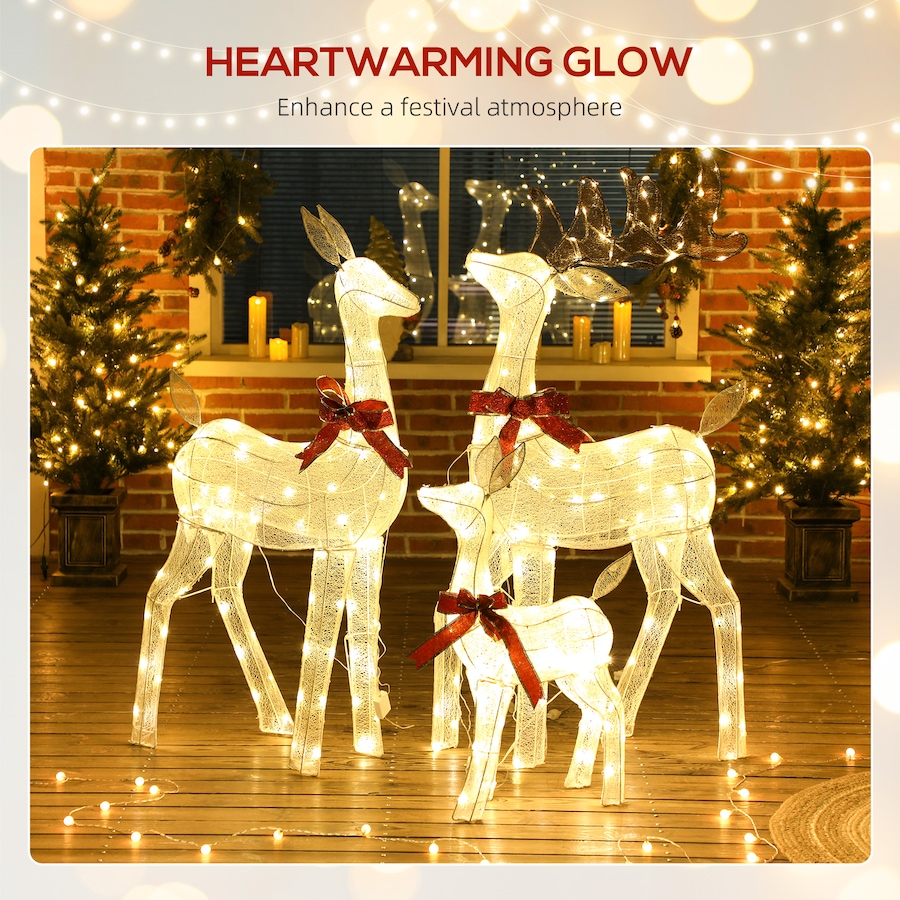 Image 980910_ALTMORE3.jpg, Product 980-910 / Price $154.99, Outsunny 3-Piece Lighted Christmas Deer, Outdoor Reindeer Decoration from Outsunny on TSC.ca's Home & Garden department