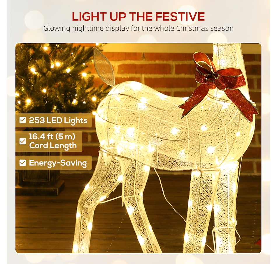 Image 980910_ALTMORE4.jpg, Product 980-910 / Price $119.99, Outsunny 3-Piece Lighted Christmas Deer, Outdoor Reindeer Decoration from Outsunny on TSC.ca's Home & Garden department