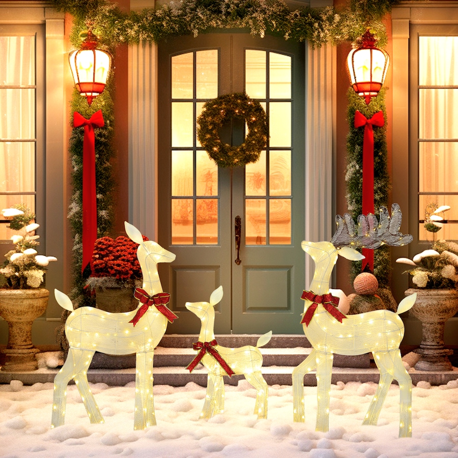 Image 980910_ALTMORE6.jpg, Product 980-910 / Price $154.99, Outsunny 3-Piece Lighted Christmas Deer, Outdoor Reindeer Decoration from Outsunny on TSC.ca's Home & Garden department