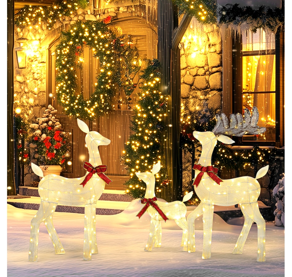 Image 980910_ALTMORE7.jpg, Product 980-910 / Price $119.99, Outsunny 3-Piece Lighted Christmas Deer, Outdoor Reindeer Decoration from Outsunny on TSC.ca's Home & Garden department