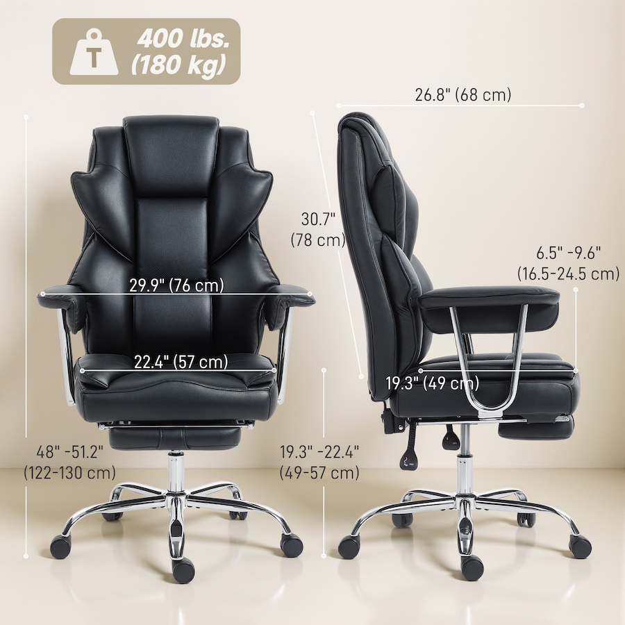 Image 980917_ALTMORE2.jpg, Product 980-917 / Price $214.99, HOMCOM Office Chair, 400 lbs Big and Tall Desk Chair with Shaped Foam from HOMCOM on TSC.ca's Home & Garden department
