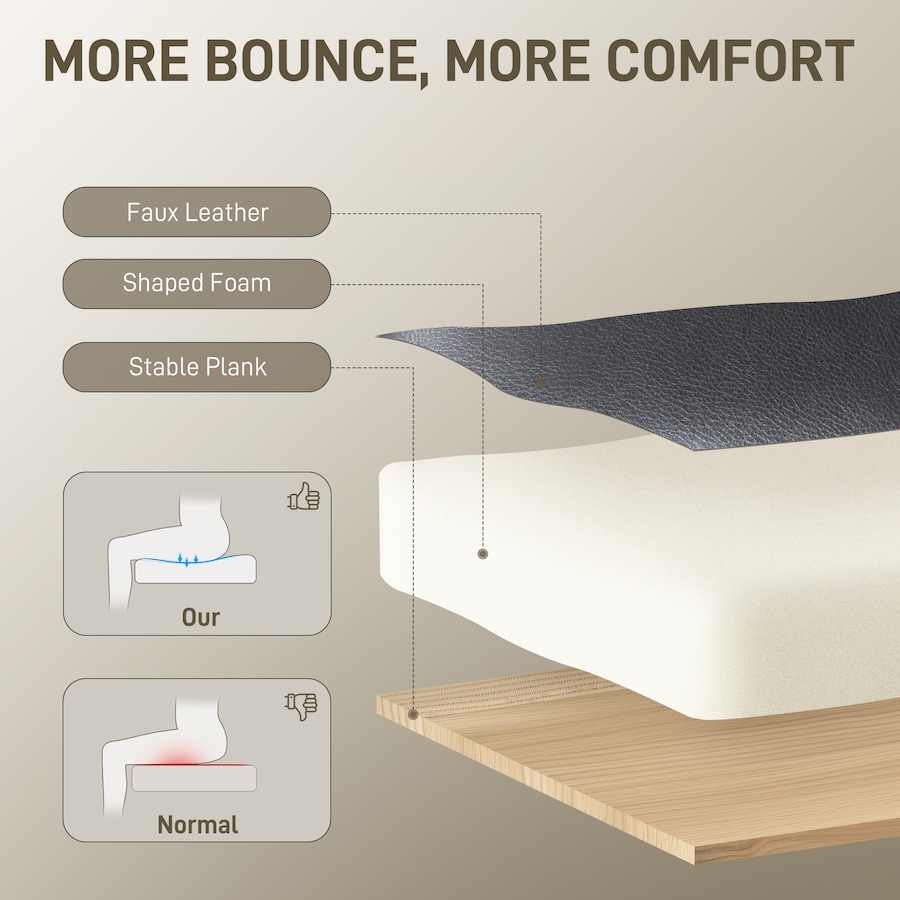 Image 980917_ALTMORE3.jpg, Product 980-917 / Price $214.99, HOMCOM Office Chair, 400 lbs Big and Tall Desk Chair with Shaped Foam from HOMCOM on TSC.ca's Home & Garden department