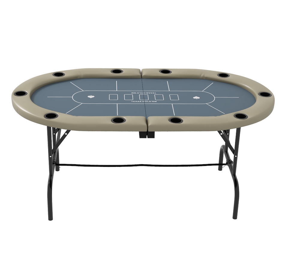 Image 980923_ALTMORE7.jpg, Product 980-923 / Price $179.99, Soozier 70" Foldable Poker Table, 8 Player Blackjack Game Table, Blue from Soozier on TSC.ca's Toys & Hobbies department
