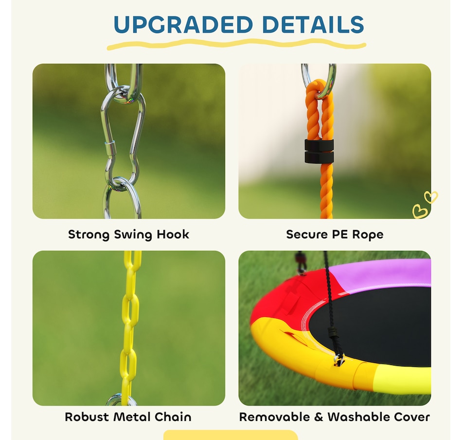 Image 980927_ALTMORE7.jpg, Product 980-927 / Price $369.99, Qaba 5-in-1 Kids Swing Set for Backyard with Slide, 770lbs Capacity, Multi from Qaba on TSC.ca's Home & Garden department