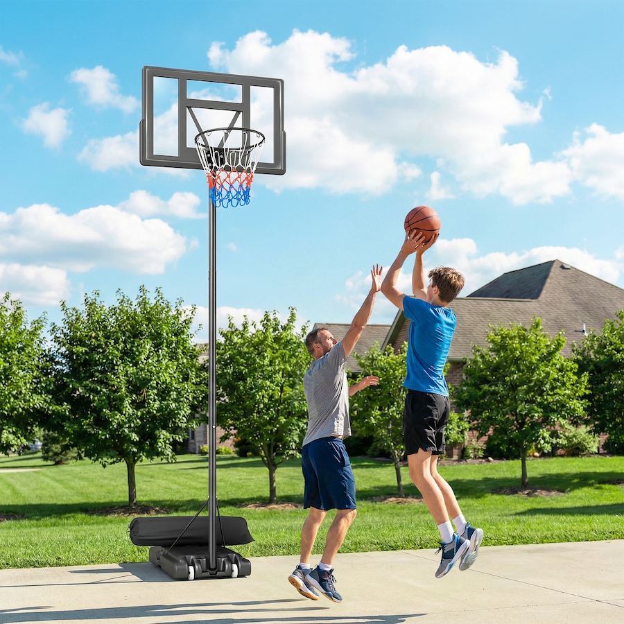 Image 980930_ALTMORE1.jpg, Product 980-930 / Price $149.99, Soozier Portable Basketball Hoop Stand Outdoor, 4.4–10 ft Easy Adjustable from Soozier on TSC.ca's Health & Fitness department