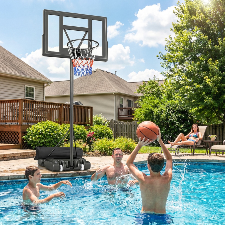 Image 980930_ALTMORE8.jpg, Product 980-930 / Price $149.99, Soozier Portable Basketball Hoop Stand Outdoor, 4.4–10 ft Easy Adjustable from Soozier on TSC.ca's Health & Fitness department