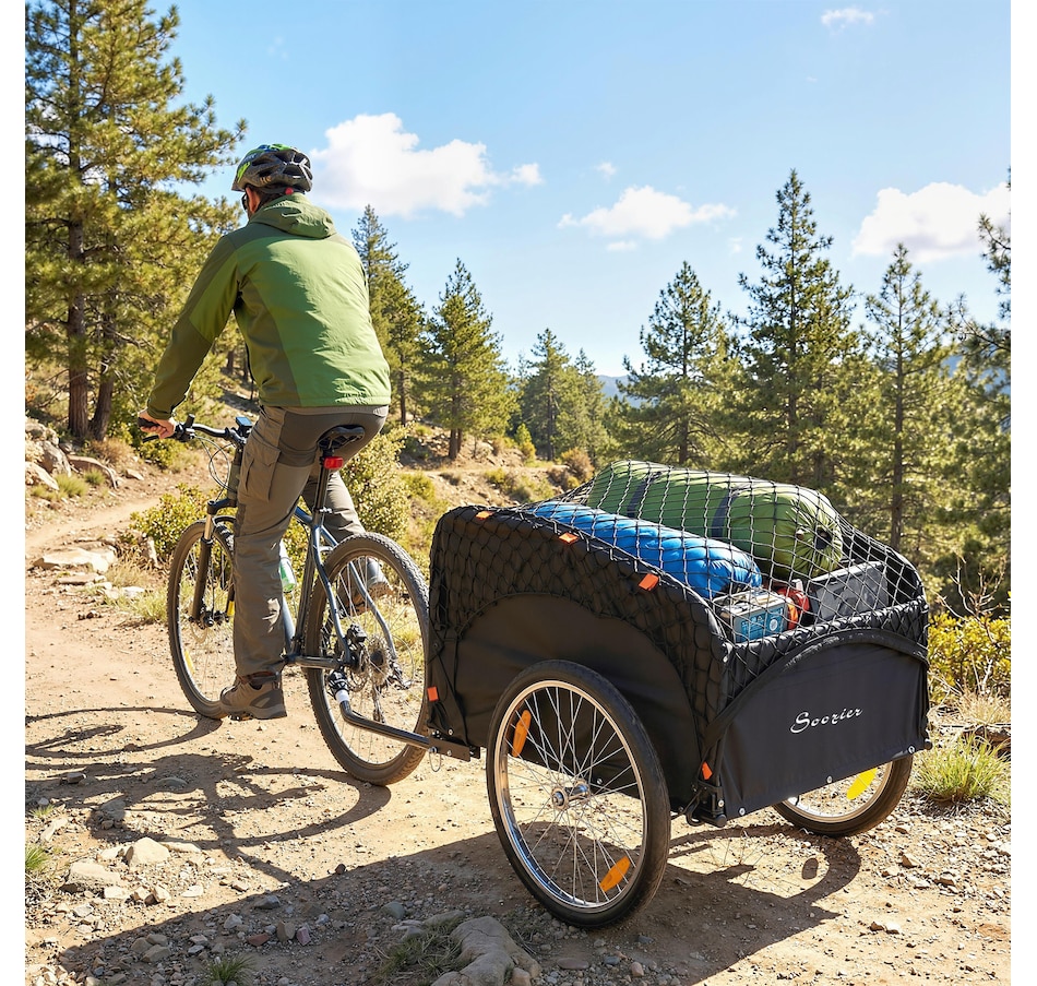 Image 980931_ALTMORE1.jpg, Product 980-931 / Price $159.99, Soozier Bike Cargo Trailer, 45 Gal Bicycle Trailer with Cargo Net from Soozier on TSC.ca's Home & Garden department