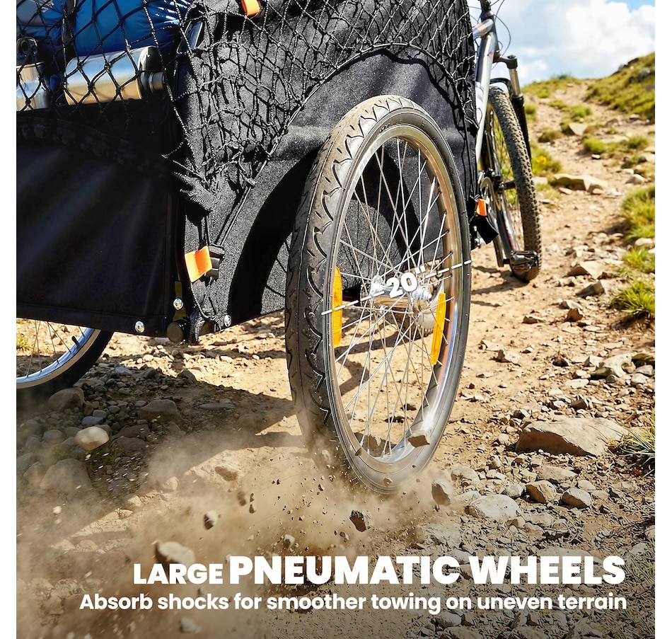 Image 980931_ALTMORE4.jpg, Product 980-931 / Price $159.99, Soozier Bike Cargo Trailer, 45 Gal Bicycle Trailer with Cargo Net from Soozier on TSC.ca's Home & Garden department