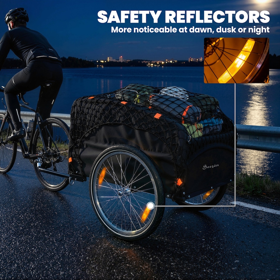 Image 980931_ALTMORE5.jpg, Product 980-931 / Price $163.99, Soozier Bike Cargo Trailer, 45 Gal Bicycle Trailer with Cargo Net from Soozier on TSC.ca's Home & Garden department