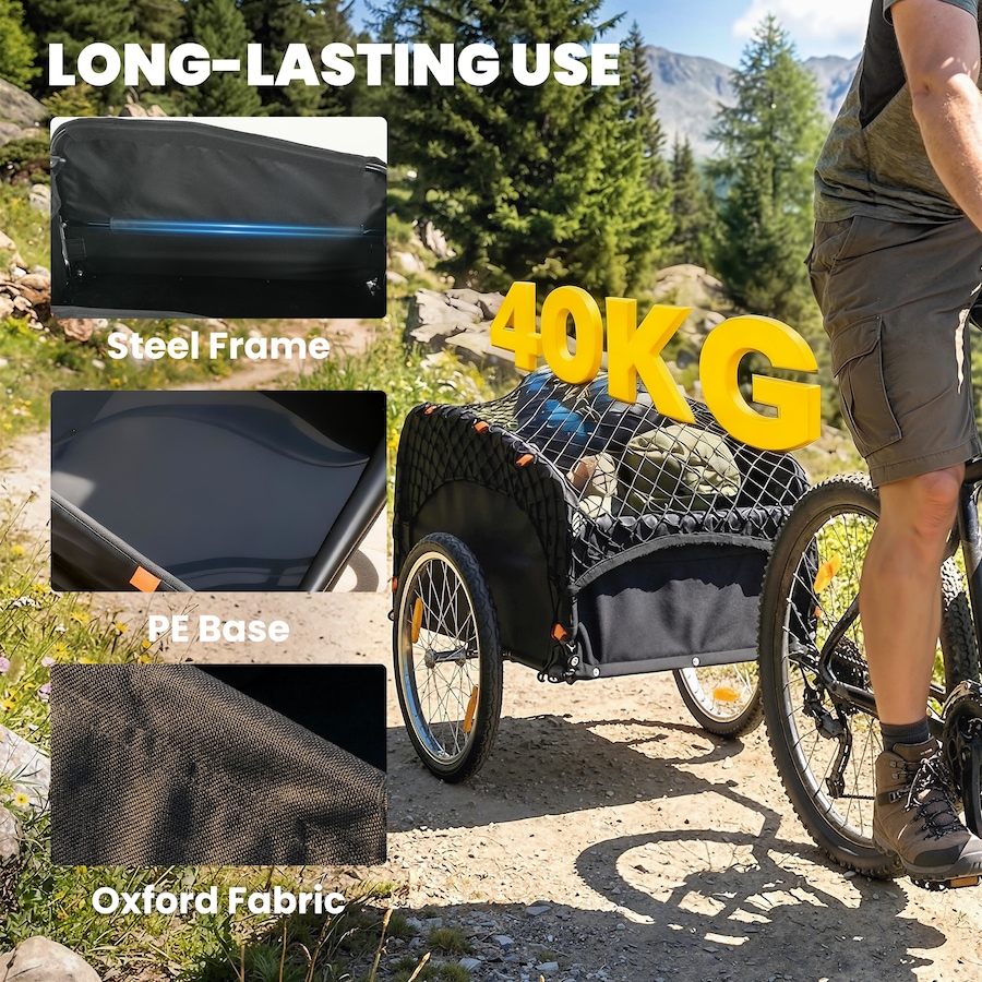 Image 980931_ALTMORE6.jpg, Product 980-931 / Price $163.99, Soozier Bike Cargo Trailer, 45 Gal Bicycle Trailer with Cargo Net from Soozier on TSC.ca's Home & Garden department