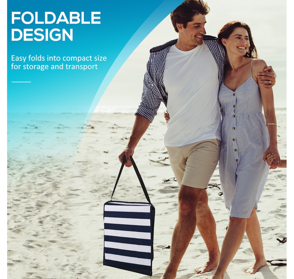 Image 980935_ALTMORE5.jpg, Product 980-935 / Price $69.99, Outsunny Foldable Lounge Chairs with Carry Strap Blue and White from Outsunny on TSC.ca's Health & Fitness department