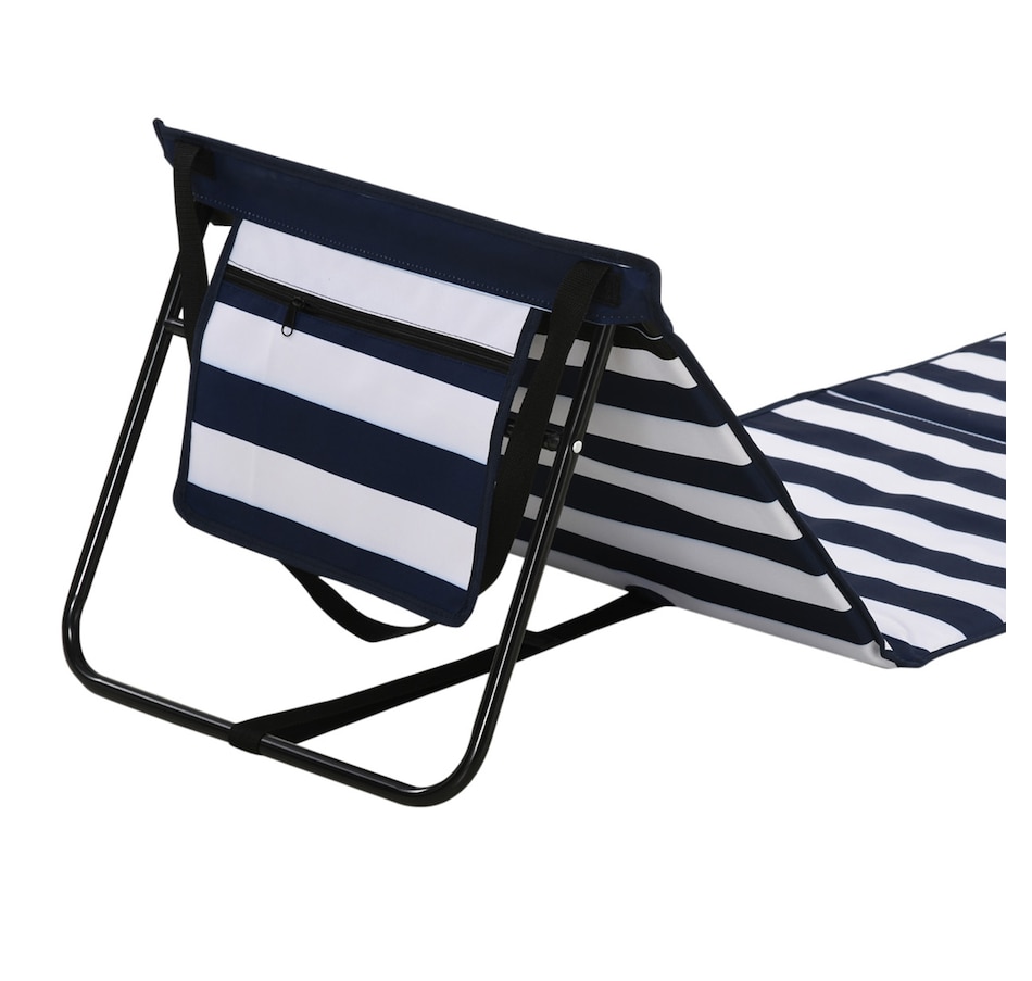 Image 980935_ALTMORE6.jpg, Product 980-935 / Price $69.99, Outsunny Foldable Lounge Chairs with Carry Strap Blue and White from Outsunny on TSC.ca's Health & Fitness department