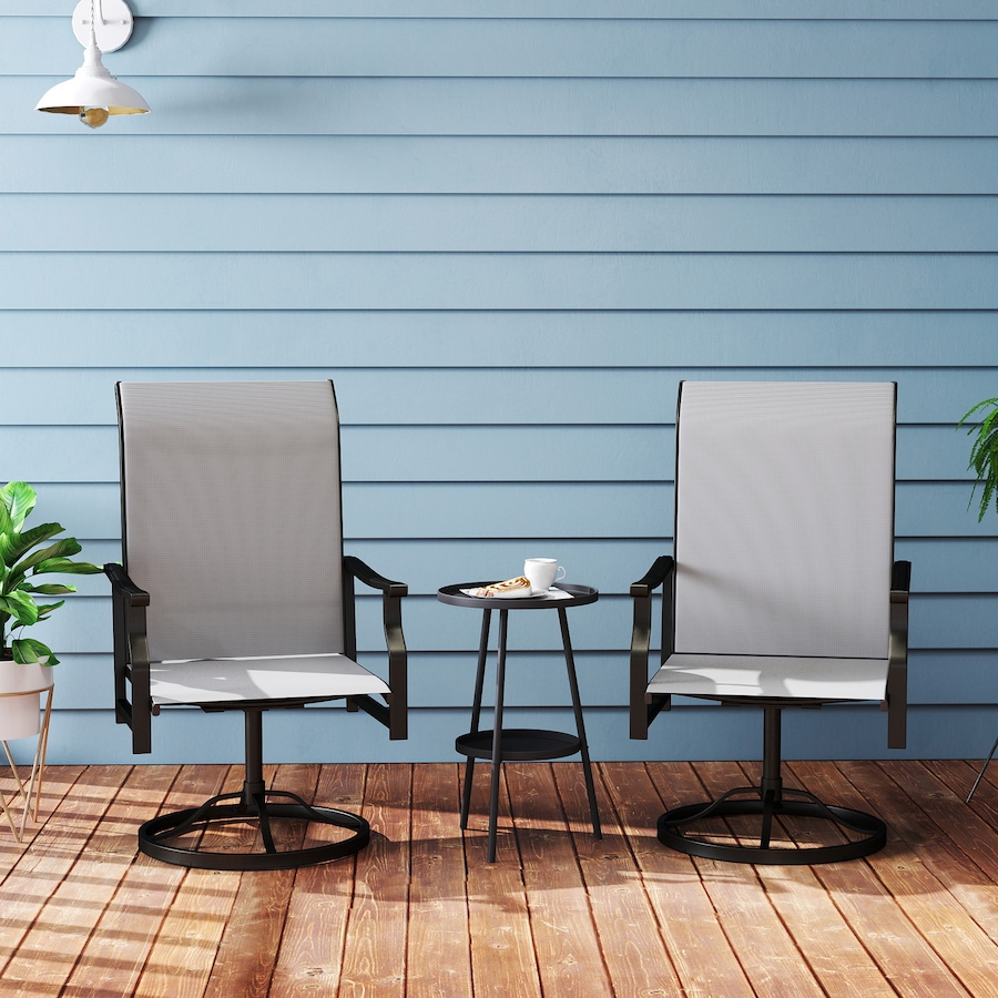 Image 980938_ALTMORE1.jpg, Product 980-938 / Price $194.99, Outsunny Patio Swivel Chair Set of 2, Swivel Rocker with High Back, Grey from Outsunny on TSC.ca's Home & Garden department