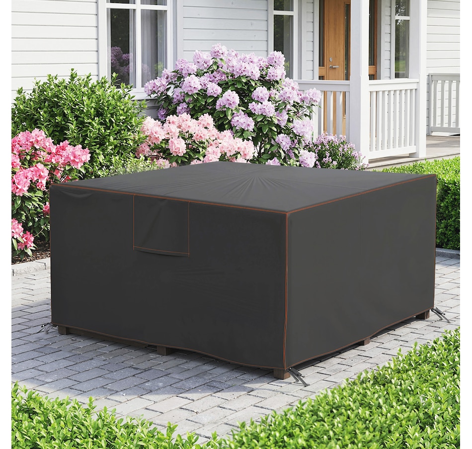 Image 980954_ALTMORE8.jpg, Product 980-954 / Price $38.99, Outsunny Patio Furniture Cover Waterproof, 55.1" x 55.1" x 28.1", Black from Outsunny on TSC.ca's Home & Garden department