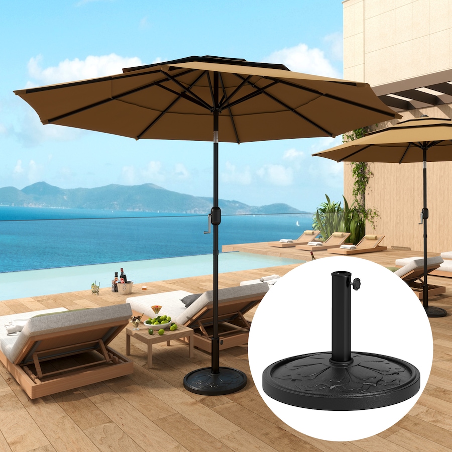 Image 980971_ALTMORE1.jpg, Product 980-971 / Price $64.99, Outsunny Patio Umbrella Base, 26 lbs Resin Outdoor Umbrella Stand, Black from Outsunny on TSC.ca's Home & Garden department