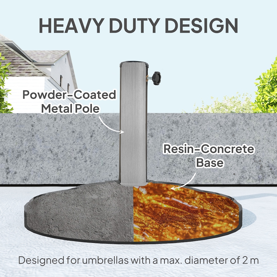 Image 980971_ALTMORE4.jpg, Product 980-971 / Price $64.99, Outsunny Patio Umbrella Base, 26 lbs Resin Outdoor Umbrella Stand, Black from Outsunny on TSC.ca's Home & Garden department