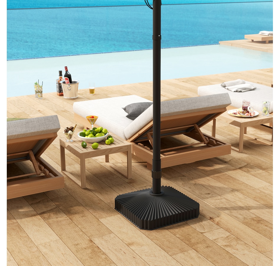 Image 980972_ALTMORE6.jpg, Product 980-972 / Price $44.99, Outsunny Patio Umbrella Base Umbrella Stand, Sand/Water Filled, Black from Outsunny on TSC.ca's Home & Garden department