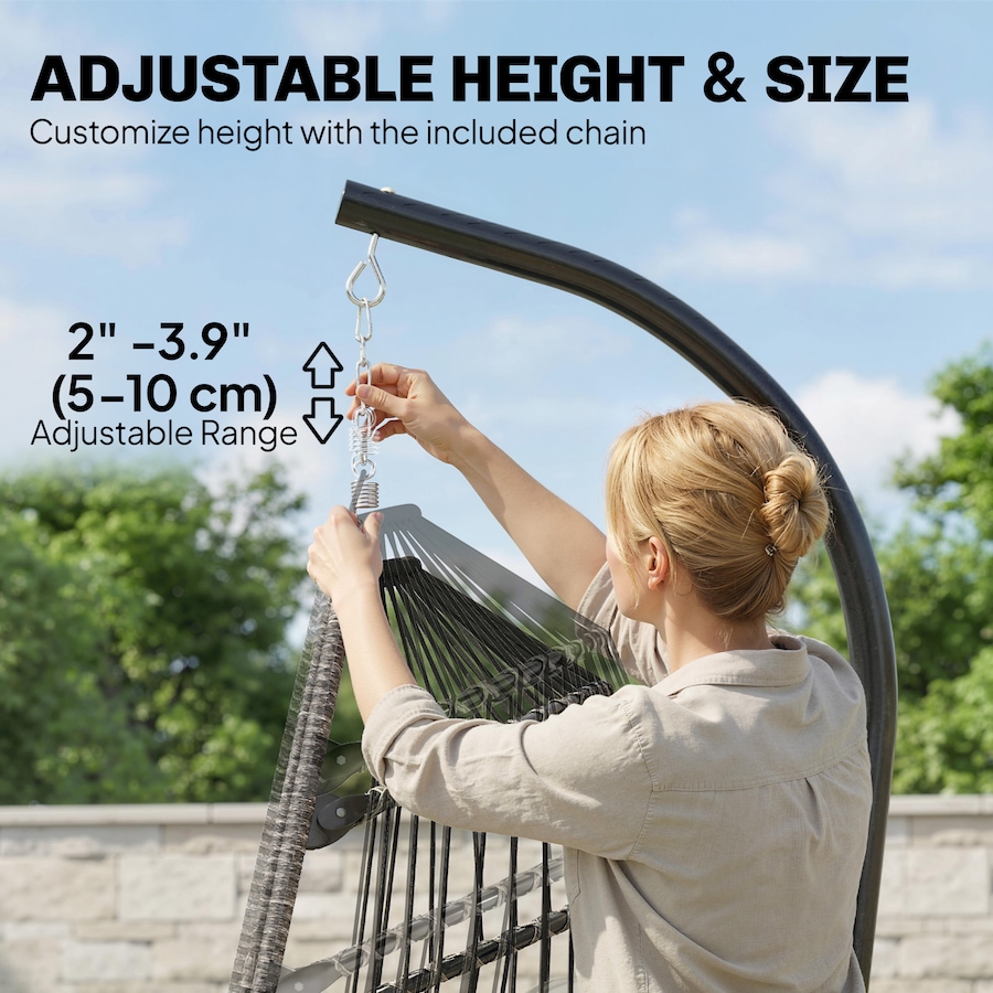 Image 980977_ALTMORE7.jpg, Product 980-977 / Price $339.99, Outsunny Hanging Egg Chair w/ Retractable Footrest, Light Grey from Outsunny on TSC.ca's Home & Garden department