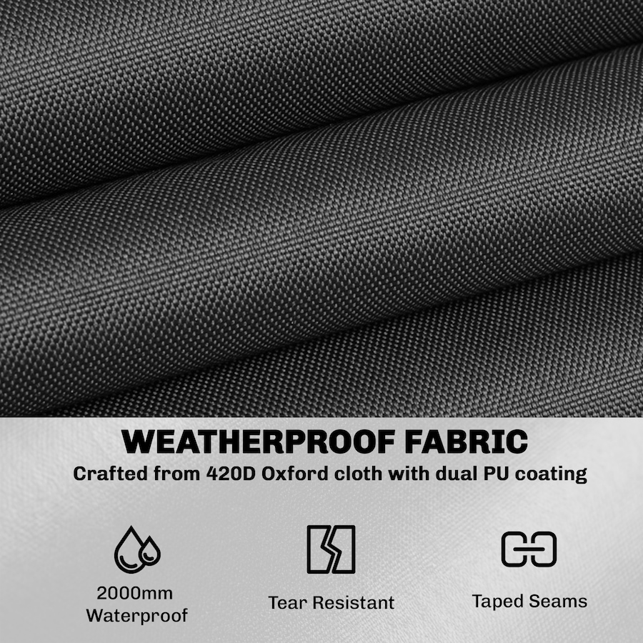 Image 980980_ALTMORE3.jpg, Product 980-980 / Price $33.99, Outsunny Round Outdoor Patio Furniture Cover for Weather Protection, Black from Outsunny on TSC.ca's Home & Garden department