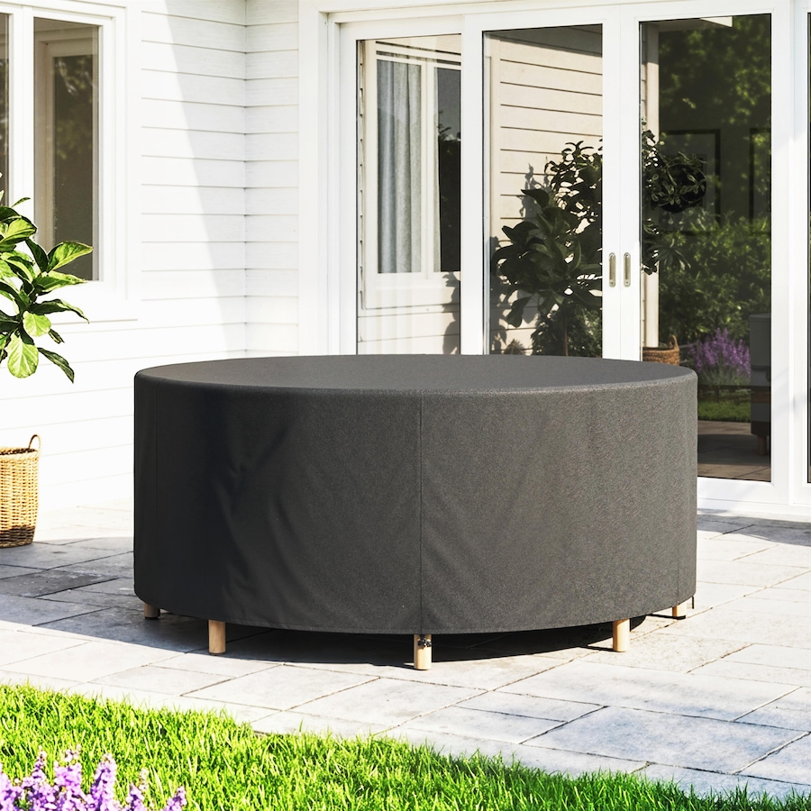 Image 980980_ALTMORE7.jpg, Product 980-980 / Price $33.99, Outsunny Round Outdoor Patio Furniture Cover for Weather Protection, Black from Outsunny on TSC.ca's Home & Garden department