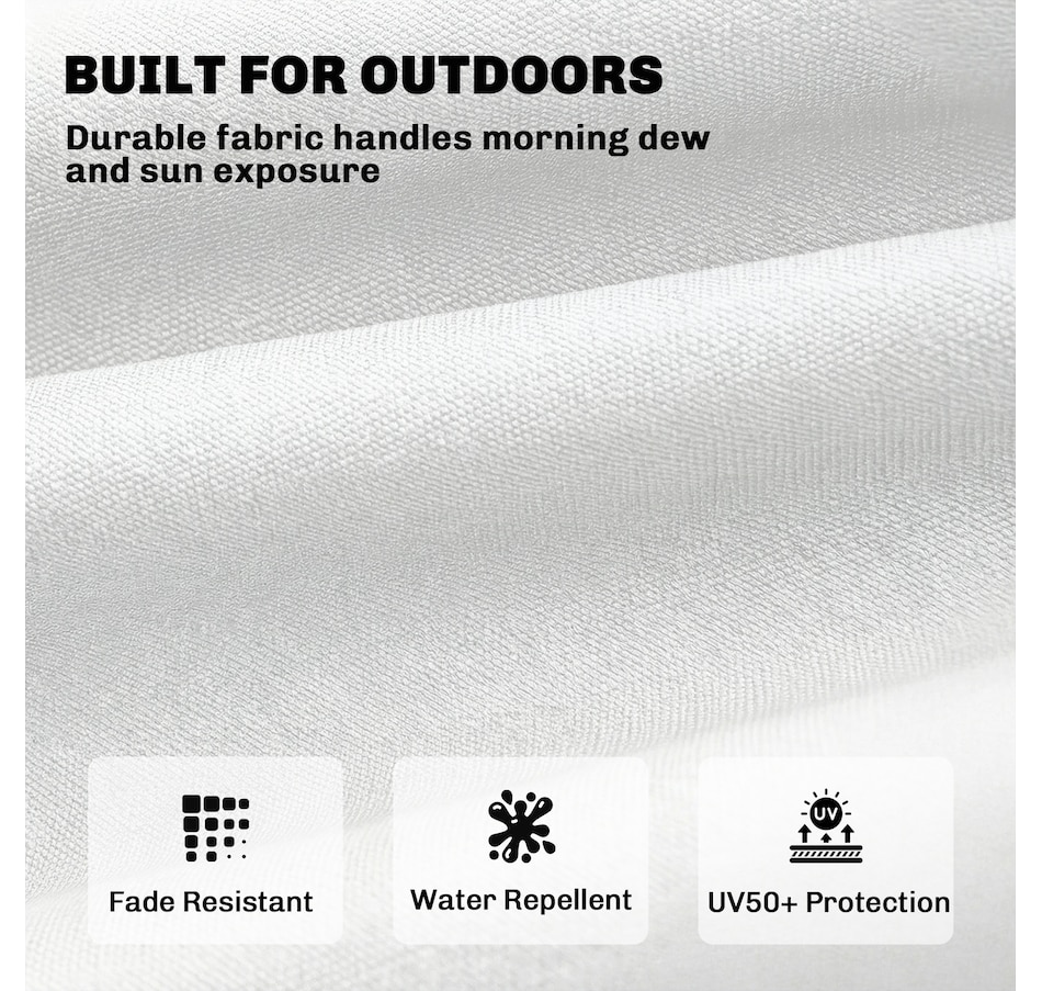 Image 980988_ALTMORE5.jpg, Product 980-988 / Price $79.99, Outsunny Patio Lounge Chair Cushion with Securing Straps, Cream White from Outsunny on TSC.ca's Home & Garden department