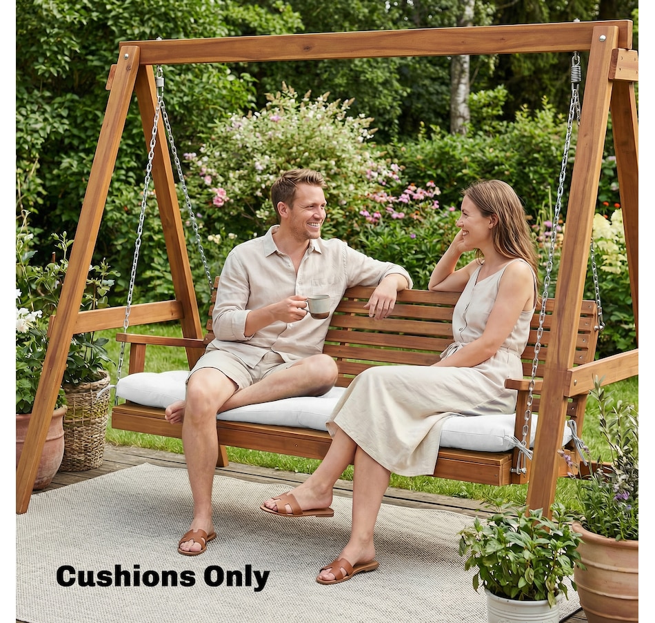 Image 980988_ALTMORE8.jpg, Product 980-988 / Price $79.99, Outsunny Patio Lounge Chair Cushion with Securing Straps, Cream White from Outsunny on TSC.ca's Home & Garden department