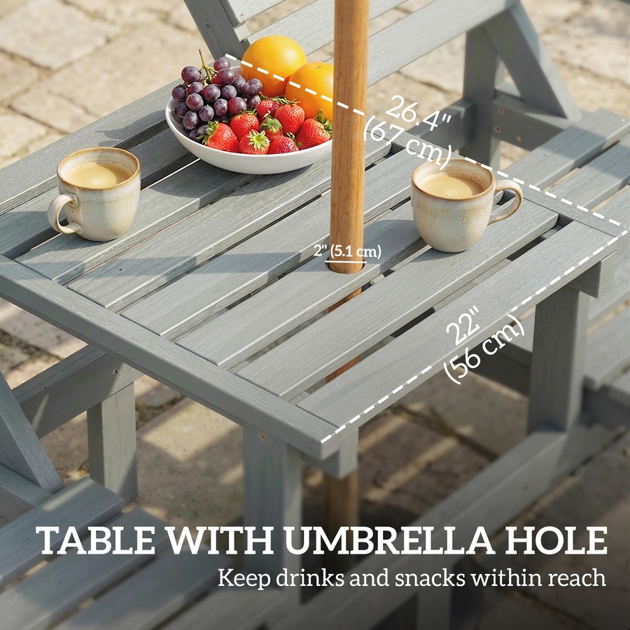 Image 980990_ALTMORE4.jpg, Product 980-990 / Price $179.99, Outsunny Outdoor Bench Loveseat with 3-Position High Back and Wheels, Grey from Outsunny on TSC.ca's Home & Garden department