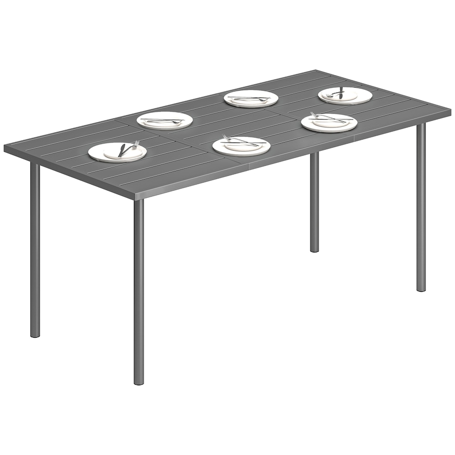 Image 980997.jpg, Product 980-997 / Price $179.99, Outsunny 65" x 31.5" Outdoor Dining Table for 6, Patio Dining Table from Outsunny on TSC.ca's Home & Garden department