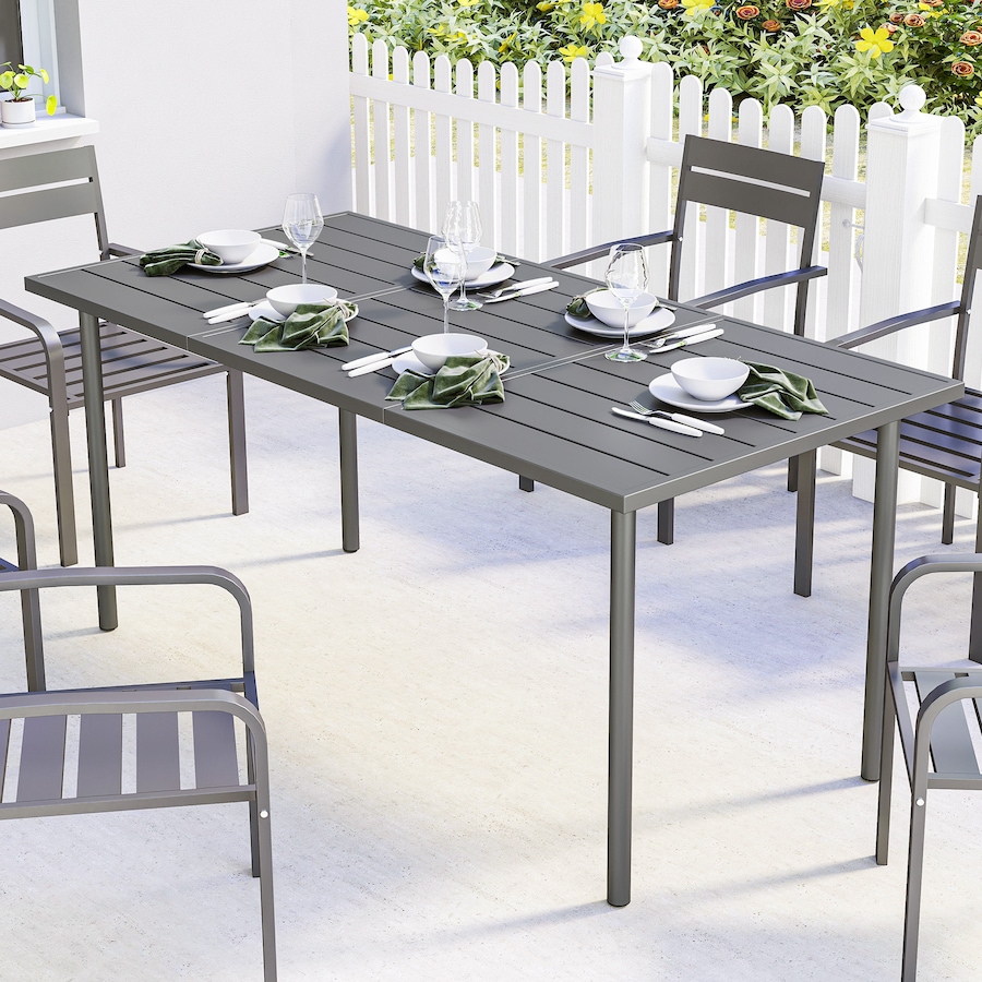 Image 980997_ALTMORE1.jpg, Product 980-997 / Price $179.99, Outsunny 65" x 31.5" Outdoor Dining Table for 6, Patio Dining Table from Outsunny on TSC.ca's Home & Garden department