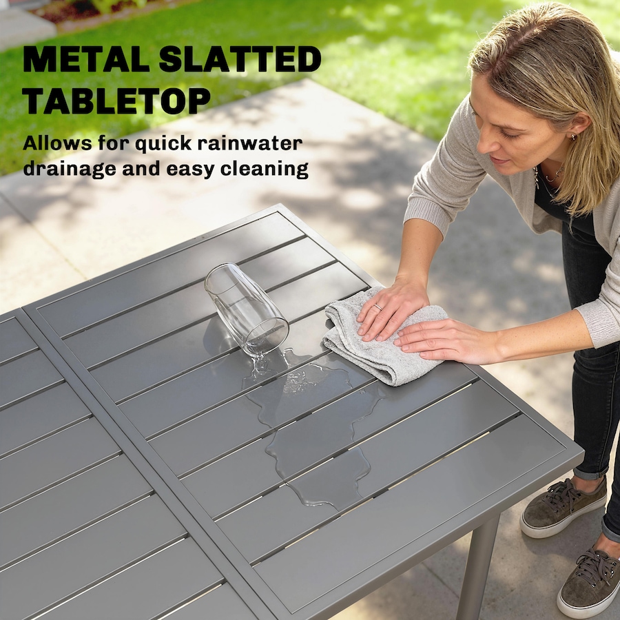 Image 980997_ALTMORE4.jpg, Product 980-997 / Price $179.99, Outsunny 65" x 31.5" Outdoor Dining Table for 6, Patio Dining Table from Outsunny on TSC.ca's Home & Garden department