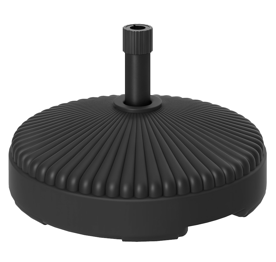 Image 981002.jpg, Product 981-002 / Price $54.99, Outsunny Round Patio Umbrella Base Umbrella Stand, Sand/Water Filled, Black from Outsunny on TSC.ca's Home & Garden department