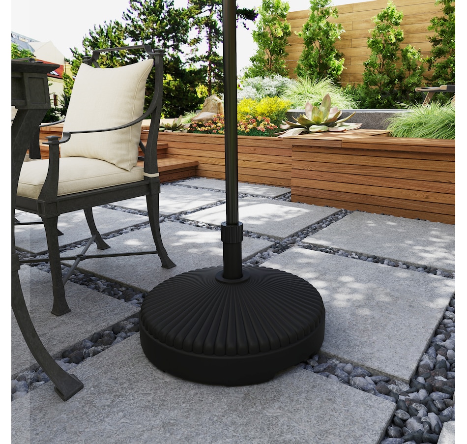 Image 981002_ALTMORE7.jpg, Product 981-002 / Price $54.99, Outsunny Round Patio Umbrella Base Umbrella Stand, Sand/Water Filled, Black from Outsunny on TSC.ca's Home & Garden department