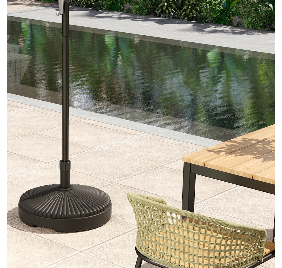 Image 981002_ALTMORE8.jpg, Product 981-002 / Price $54.99, Outsunny Round Patio Umbrella Base Umbrella Stand, Sand/Water Filled, Black from Outsunny on TSC.ca's Home & Garden department