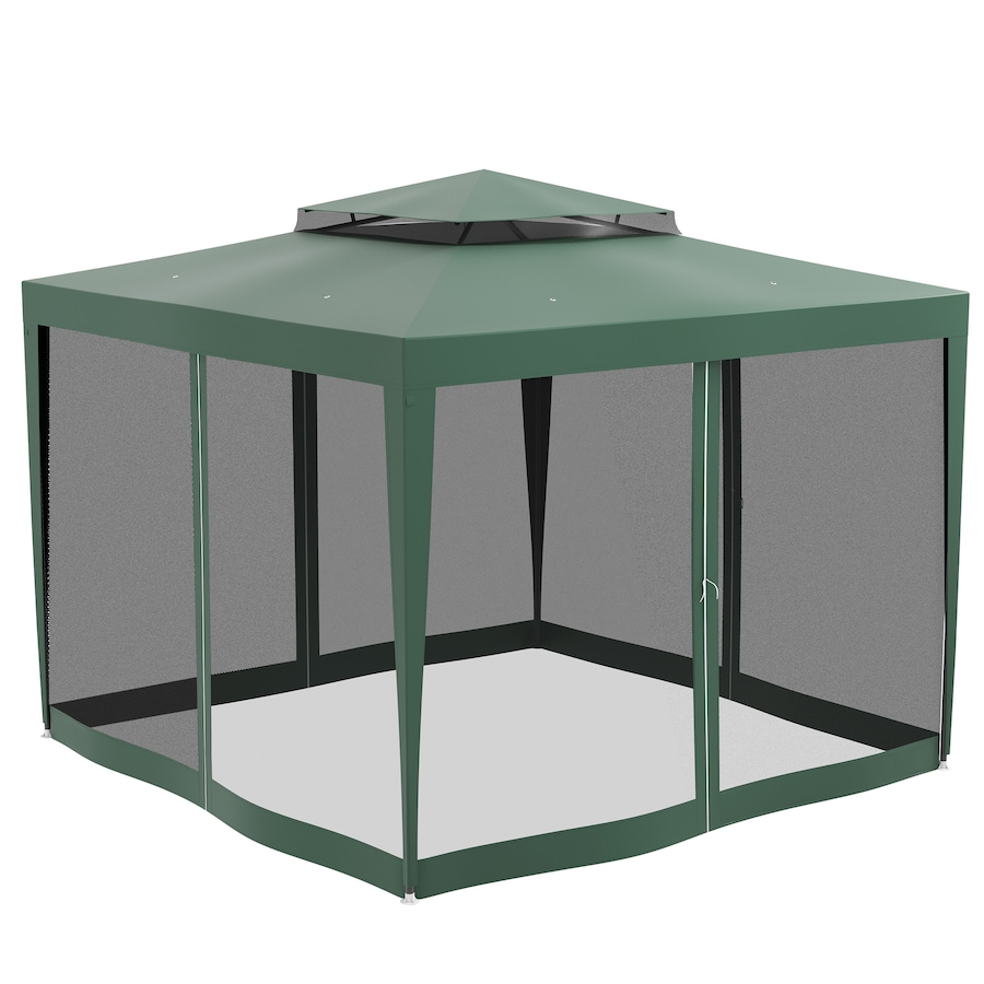 Image 981007_ALTMORE6.jpg, Product 981-007 / Price $149.99, Outsunny 10'x10' Canopy Tent with Mesh Netting and Double Tier Roof, Green from Outsunny on TSC.ca's Home & Garden department