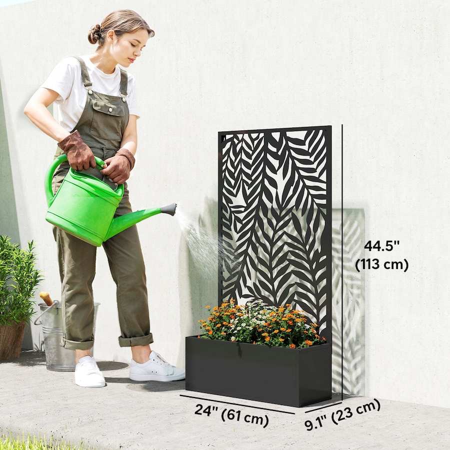 Image 981008_ALTMORE2.jpg, Product 981-008 / Price $104.99, Outsunny Metal Planter Box with Trellis, 44.5" Raised Garden Bed from Outsunny on TSC.ca's Home & Garden department
