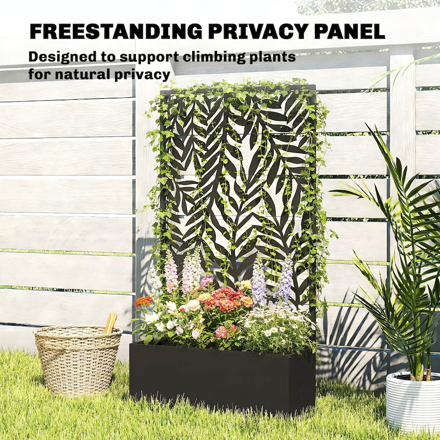 Image 981008_ALTMORE4.jpg, Product 981-008 / Price $104.99, Outsunny Metal Planter Box with Trellis, 44.5" Raised Garden Bed from Outsunny on TSC.ca's Home & Garden department