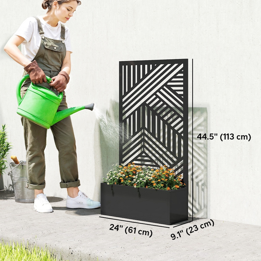 Image 981011_ALTMORE2.jpg, Product 981-011 / Price $119.99, Outsunny Metal Planter Box with Trellis, 44.5" Raised Garden Bed from Outsunny on TSC.ca's Home & Garden department